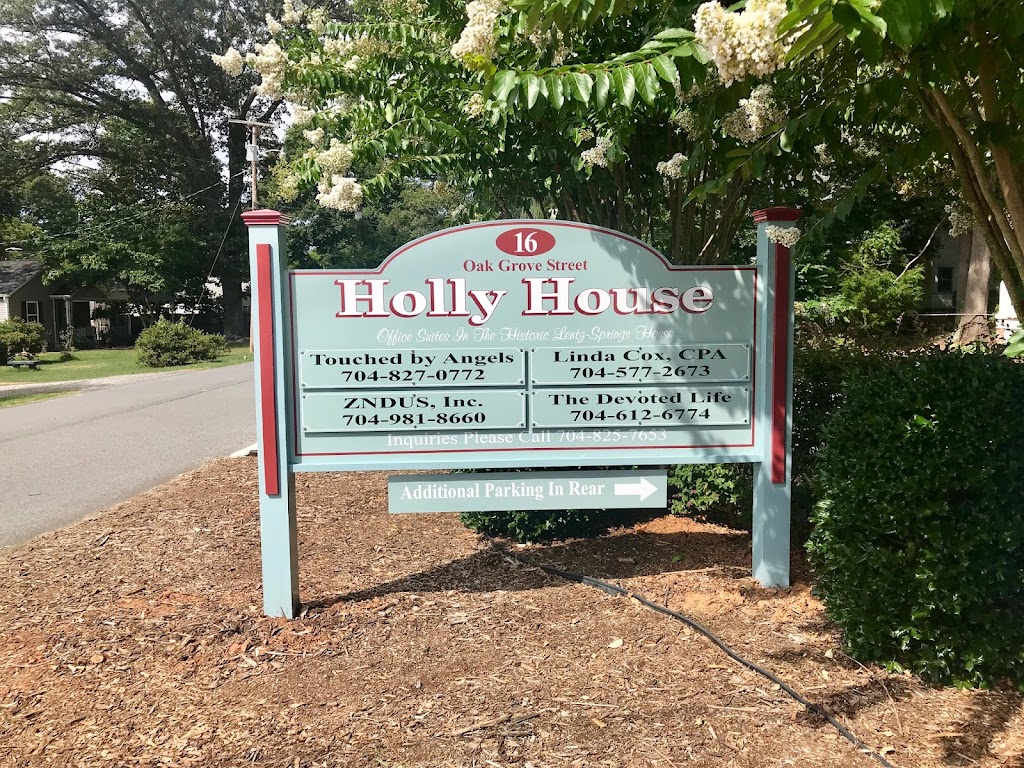 The Historic Holly House Office Suites | 16 Oak Grove St, Mt Holly, NC 28120, USA | Phone: (704) 469-0014