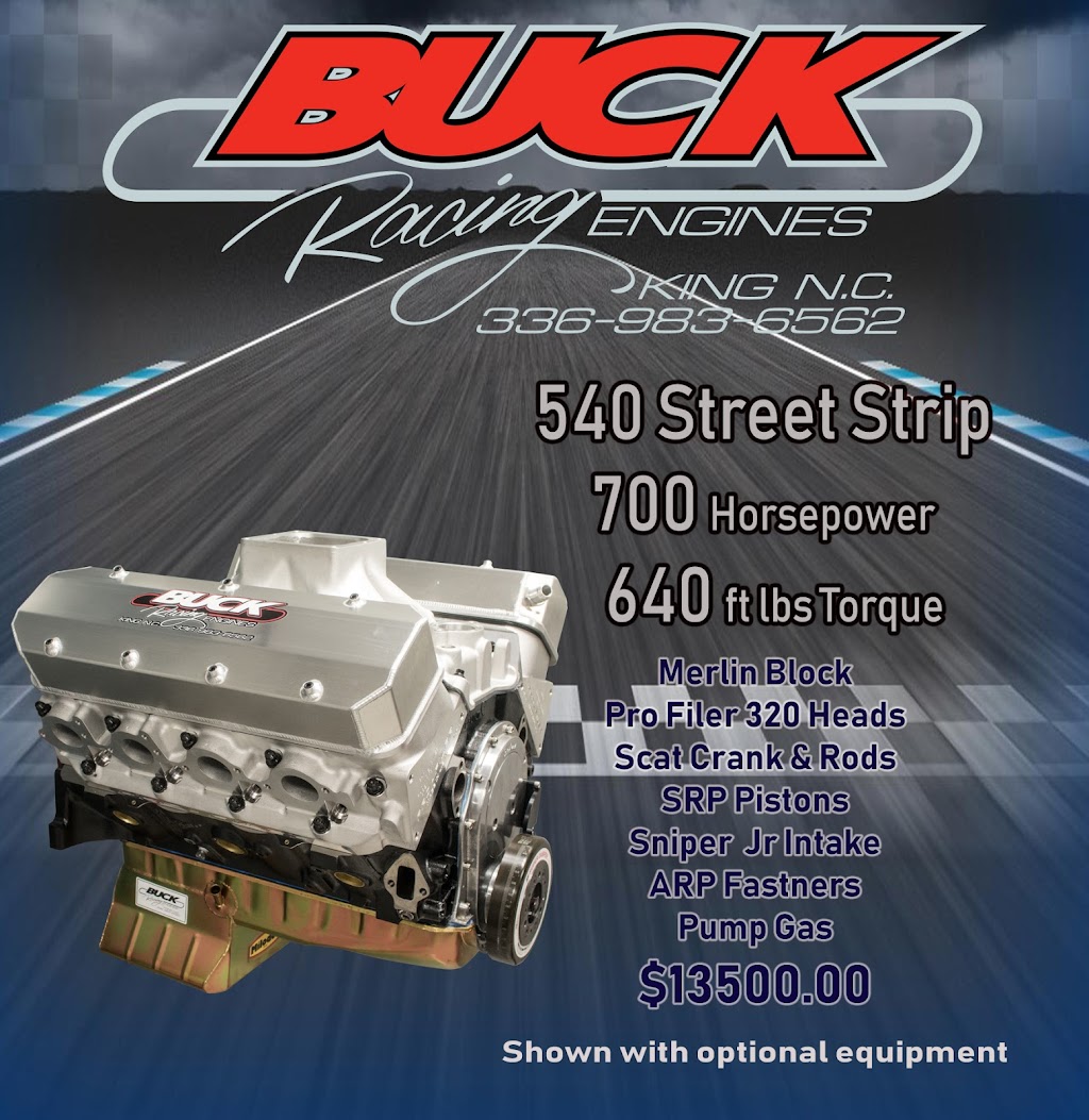 Buck Racing Engines | 205 Old Newsome Rd, King, NC 27021, USA | Phone: (336) 983-6562