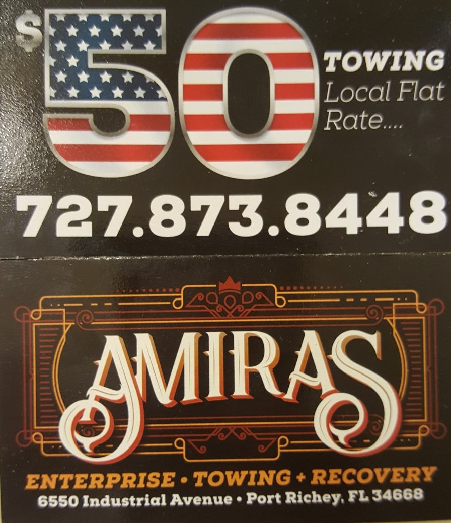 Amiras Enterprise , Impounds, Towing, Recovery, Car buying | 5409 Provost Dr, Holiday, FL 34690, USA | Phone: (727) 631-7770