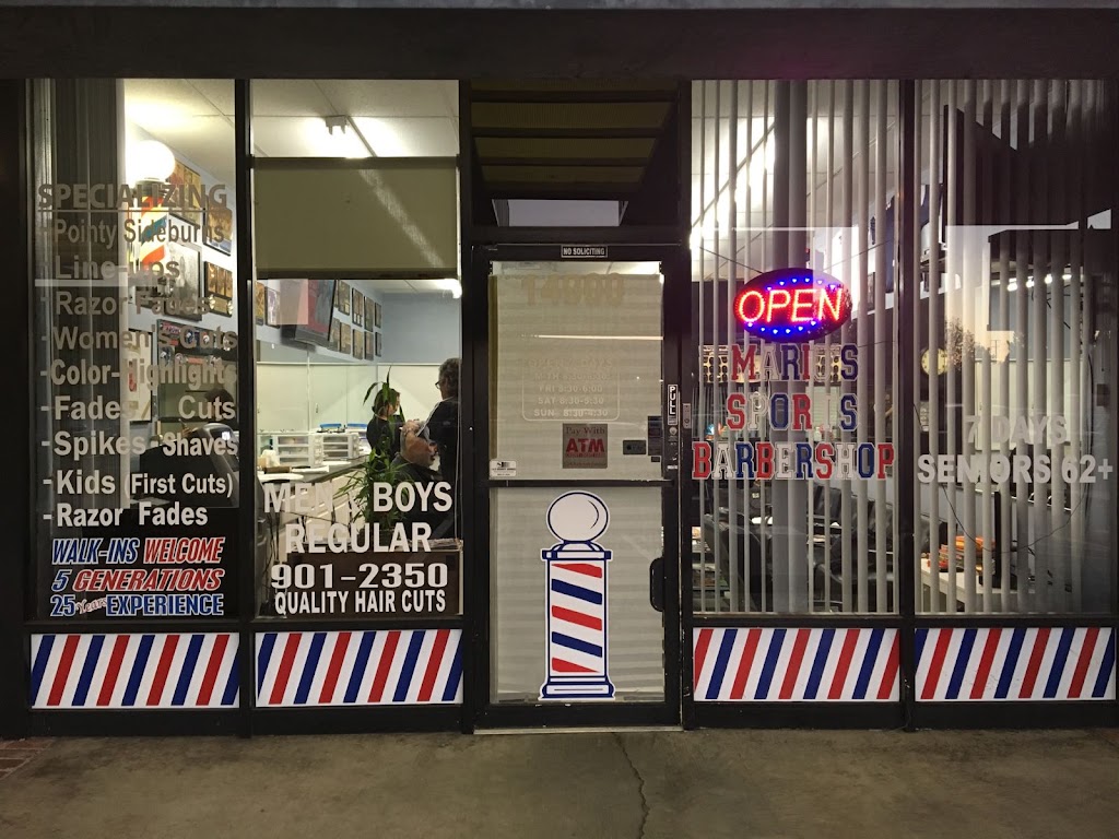 Marios Sports Barbershop | 14900 Springdale St, Huntington Beach, CA 92647, USA | Phone: (714) 901-2350