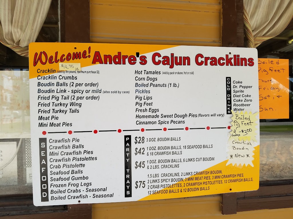 Andres Cajun Cracklins | 12608 U.S. Hwy 190, Port Allen, LA 70767, USA | Phone: (225) 627-4600