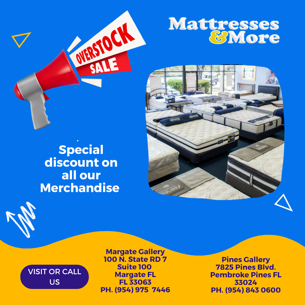 Mattresses & More | 100 FL-7 Suite 100, Margate, FL 33063, USA | Phone: (954) 975-7446