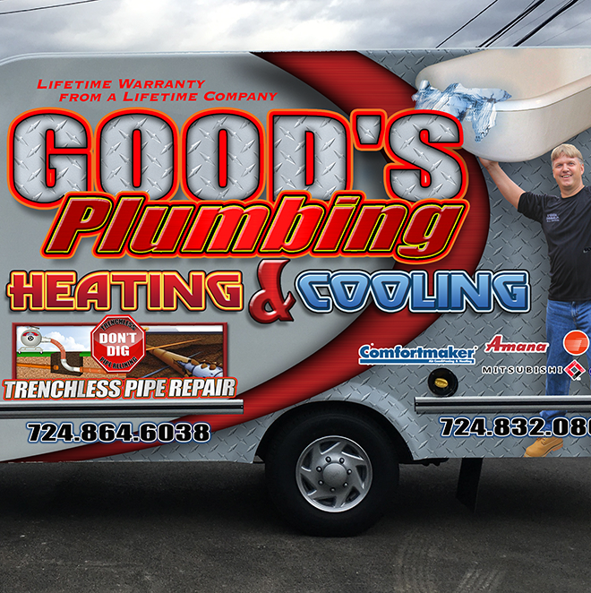 Goods Plumbing Heating & Cooling | 1398 Robbins Station Rd, Irwin, PA 15642, USA | Phone: (724) 864-6038