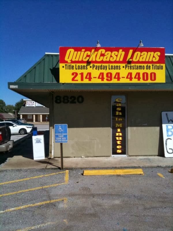 QuickCash Loans | 8820 Main St #100, Frisco, TX 75033, USA | Phone: (214) 494-4400