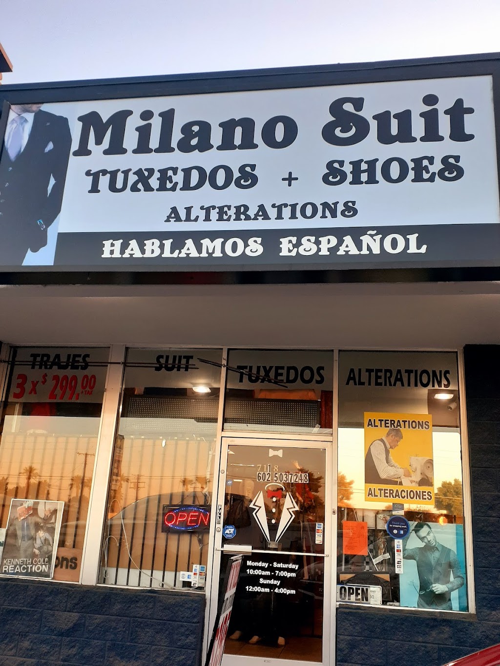 Milano Suit Fashion | 7118 N 35th Ave, Phoenix, AZ 85051, USA | Phone: (602) 503-7248