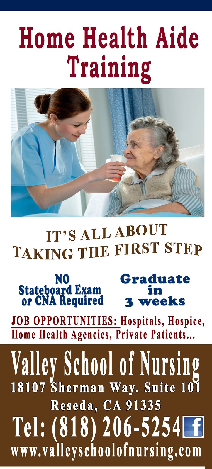 Home Health Aide Classes | 17400 Vanowen St, Lake Balboa, CA 91406, USA | Phone: (818) 206-5254