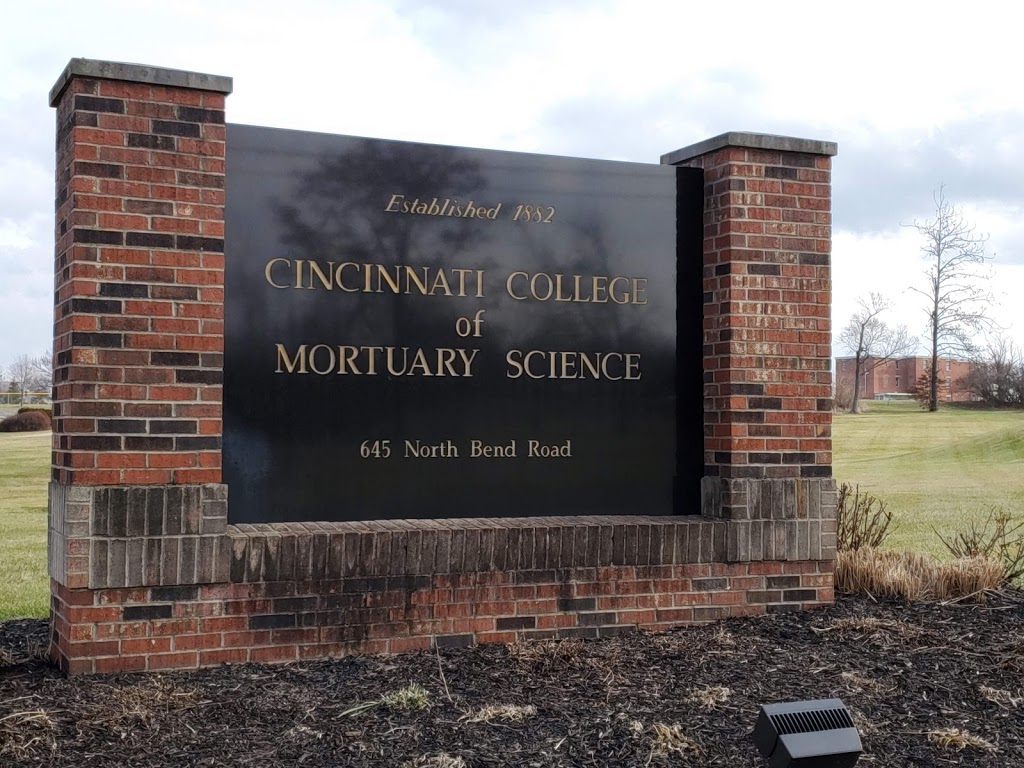 Cincinnati College of Mortuary Science | 645 W North Bend Rd, Cincinnati, OH 45224, USA | Phone: (513) 761-2020