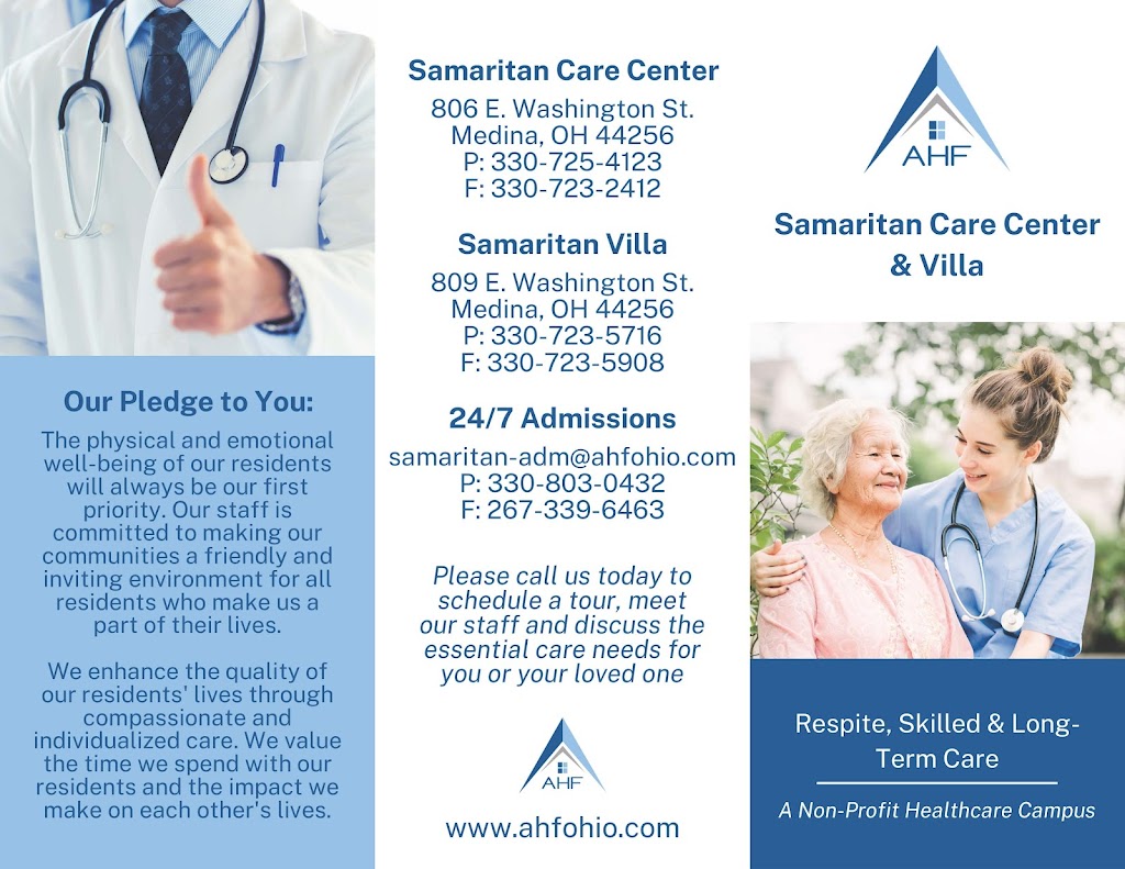 Samaritan Care Center and Villa | 806 E Washington St, Medina, OH 44256, USA | Phone: (330) 725-4123