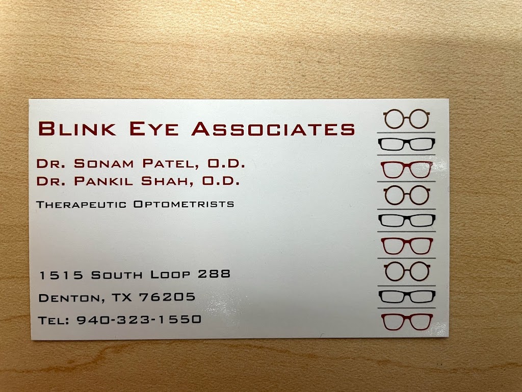 Blink Eye Associates (Denton) - Drs. Patel & Shah | 1515 S Loop 288, Denton, TX 76205 | Phone: (940) 323-1550