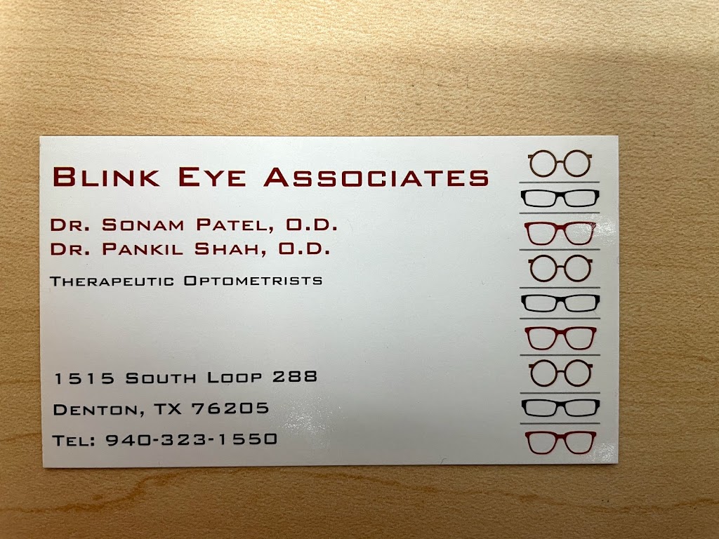 Blink Eye Associates (Denton) - Drs. Patel & Shah | 1515 S Loop 288, Denton, TX 76205, USA | Phone: (940) 323-1550