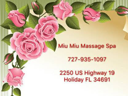 Miu Miu Massage Spa | 2250 US-19, Holiday, FL 34691, USA | Phone: (727) 935-1097