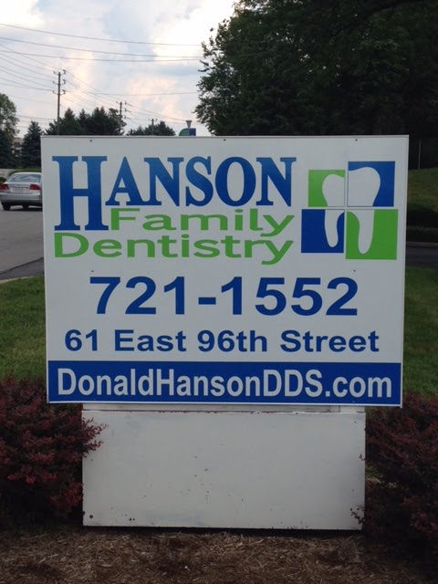 Donald M Hanson DDS | Hanson Family Dentistry, 61 E 96th St, Indianapolis, IN 46240, USA | Phone: (317) 721-1552