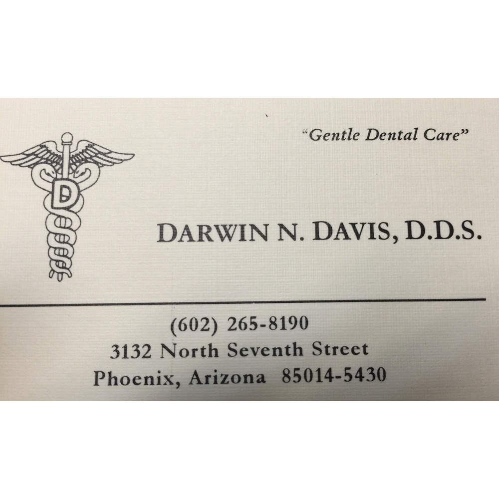 Darwin N. Davis, DDS | 3132 N 7th St, Phoenix, AZ 85014 | Phone: (602) 265-8190