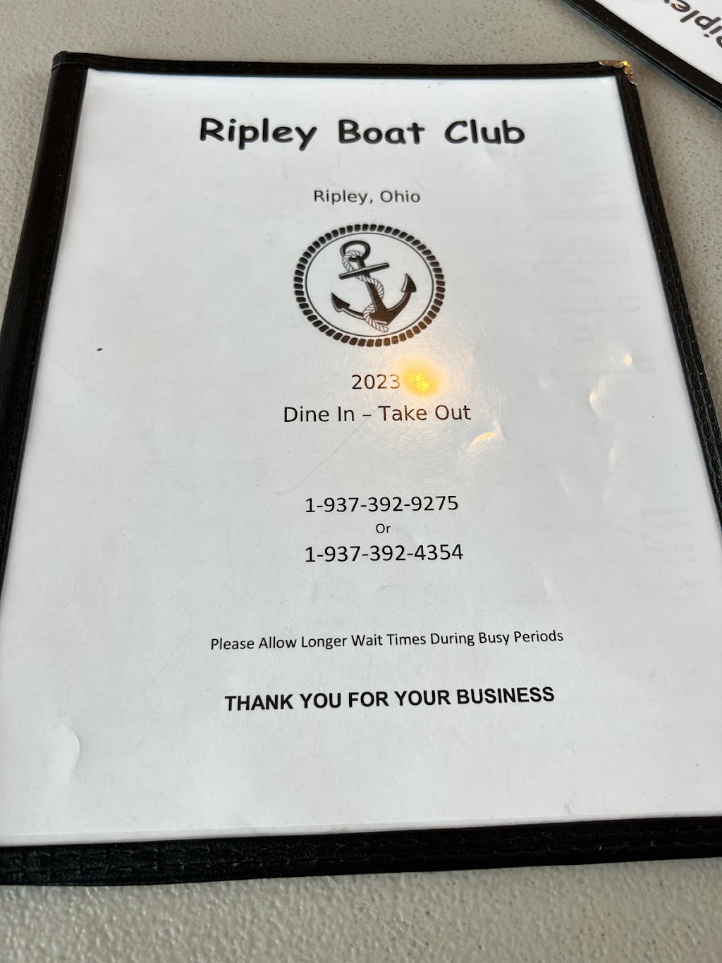 Ripley Boat Club | 109 Front St, Ripley, OH 45167, USA | Phone: (937) 392-9275