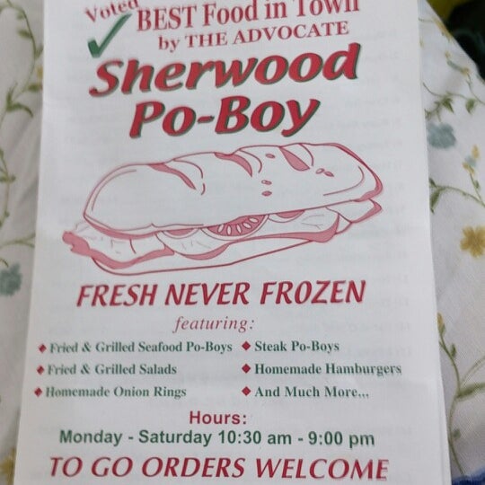 Sherwood Po-boy | 28420 Walker South Rd, Walker, LA 70785, USA | Phone: (225) 791-1448