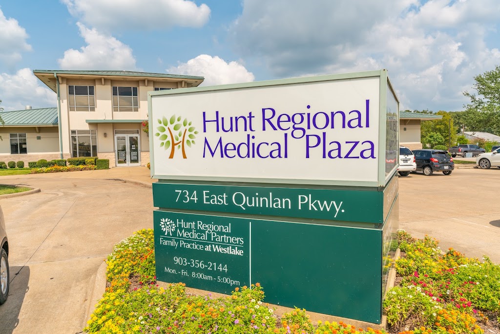 Hunt Regional Family Medicine Westlake | 734 E Quinlan Pkwy Suite A, Quinlan, TX 75474, USA | Phone: (903) 356-2144