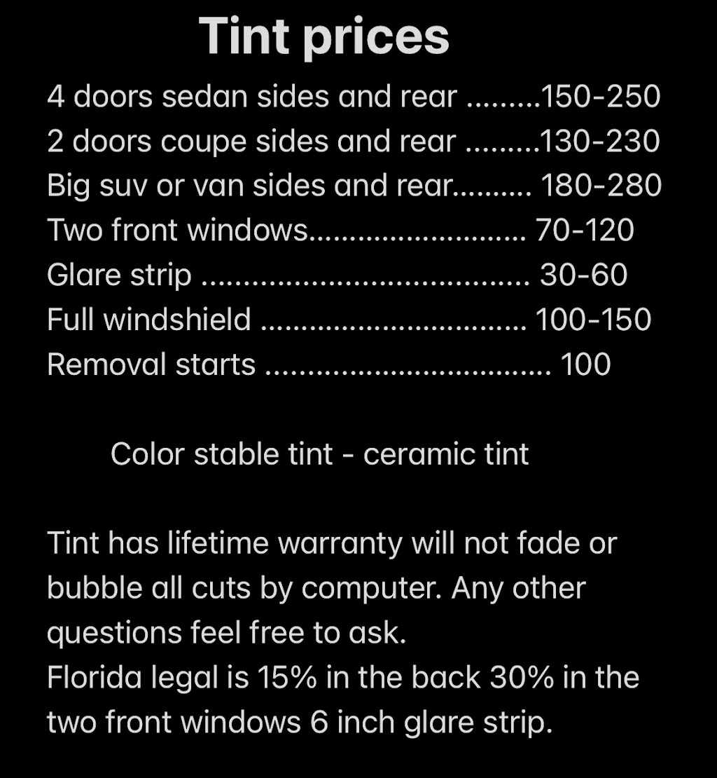 Tint Addicts | 820 Cambridge Dr, Winter Haven, FL 33881, USA | Phone: (407) 391-4110