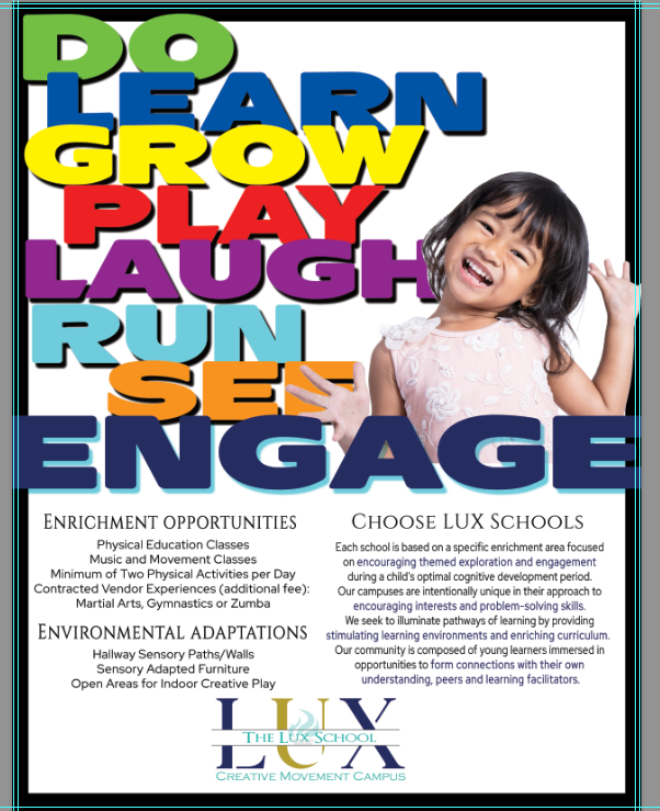 The LUX School | 2555 County Rd 58, Manvel, TX 77578, USA | Phone: (833) 589-5437