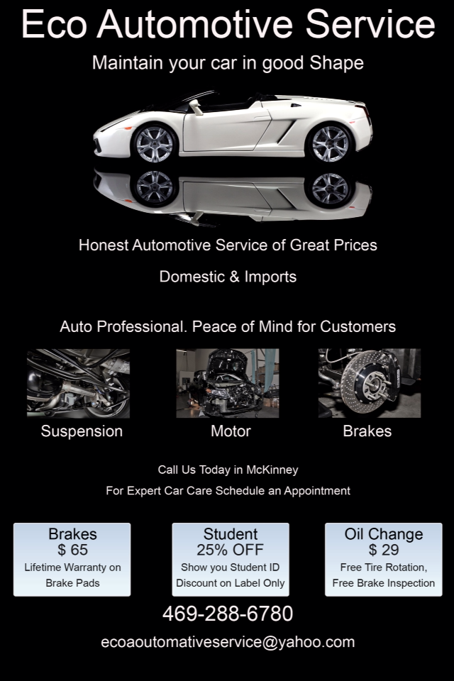 ECO AUTOMOTIVE SERVICE | 2088 Private Rd 5446, McKinney, TX 75069 | Phone: (469) 288-6780