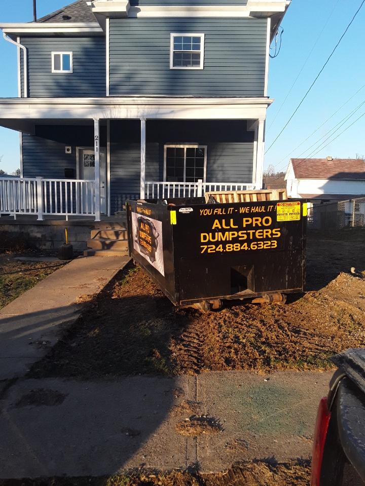 All Pro Dumpsters | 1308 Grant St, Bulger, PA 15019, USA | Phone: (724) 884-6323