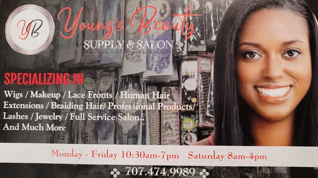 Youngs Beauty Supply and Salon | 179 Elmira Rd ste g, Vacaville, CA 95687, USA | Phone: (707) 474-9989