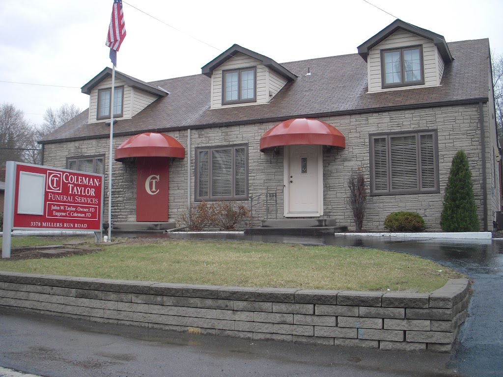 Coleman-Taylor Funeral Services | 3378 Millers Run Rd, Cecil, PA 15321, USA | Phone: (724) 745-9510