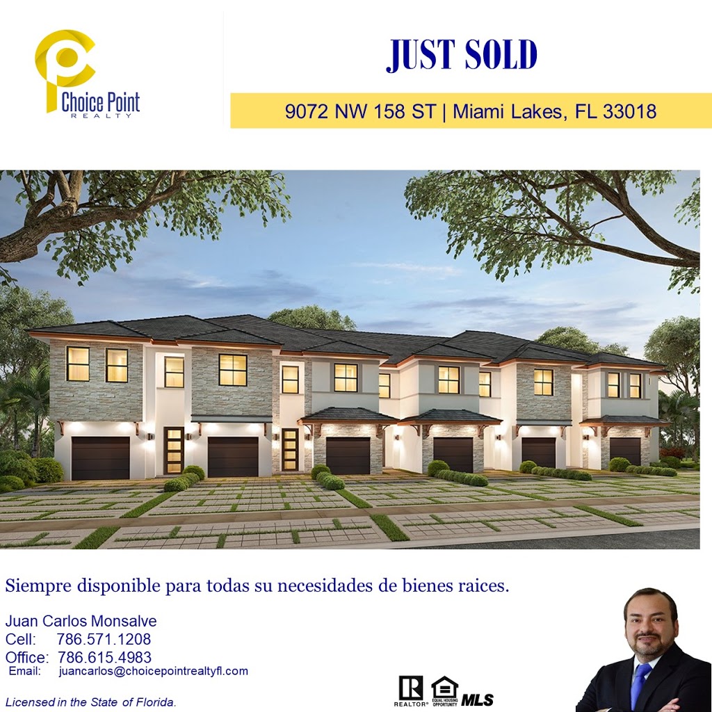 Juan Carlos Monsalve Realtor | 15190 SW 122nd Ave #3108, Miami, FL 33186, USA | Phone: (786) 571-1208