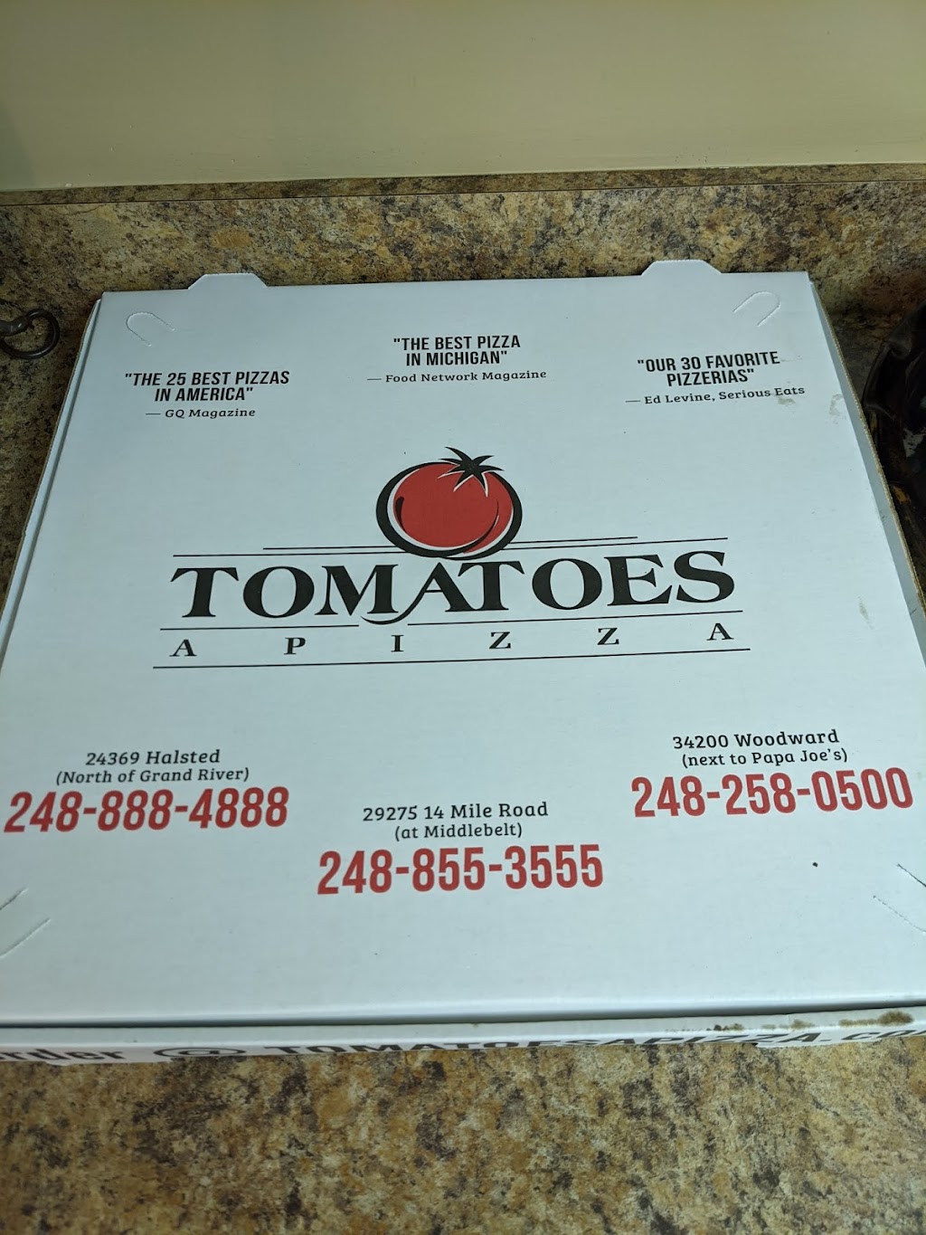 Tomatoes APizza (14 Mile Rd) | 29275 W 14 Mile Rd, Farmington Hills, MI 48334, USA | Phone: (248) 855-3555