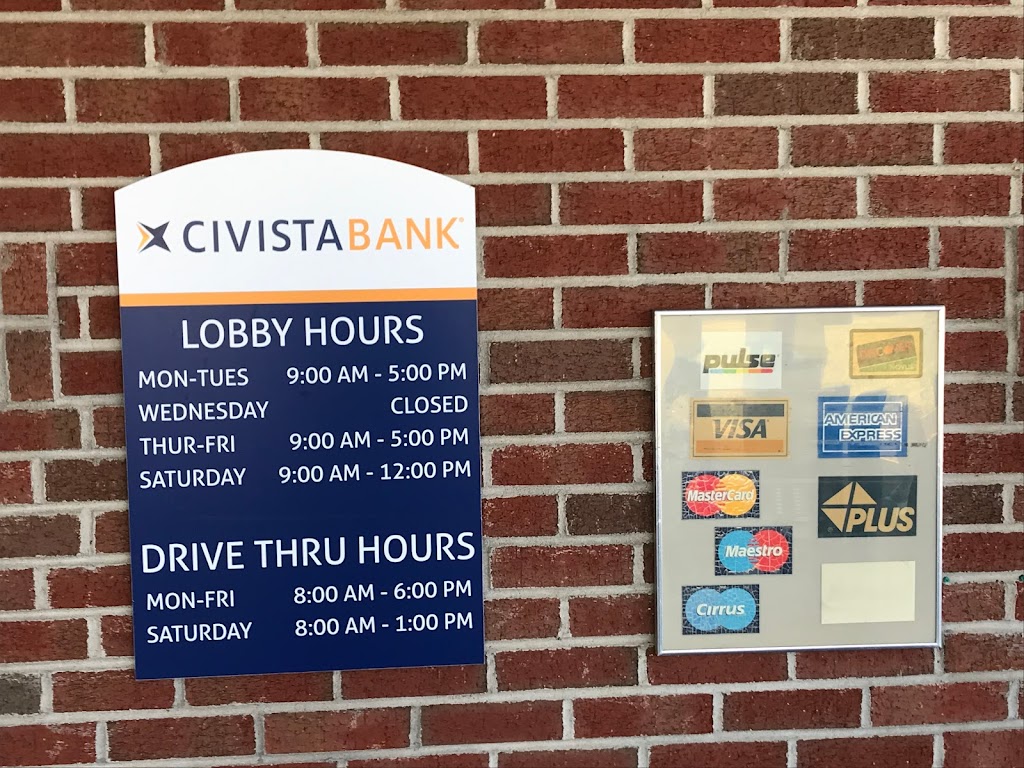 Civista Bank | 19710 State Line Rd, Lawrenceburg, IN 47025, USA | Phone: (812) 537-4822