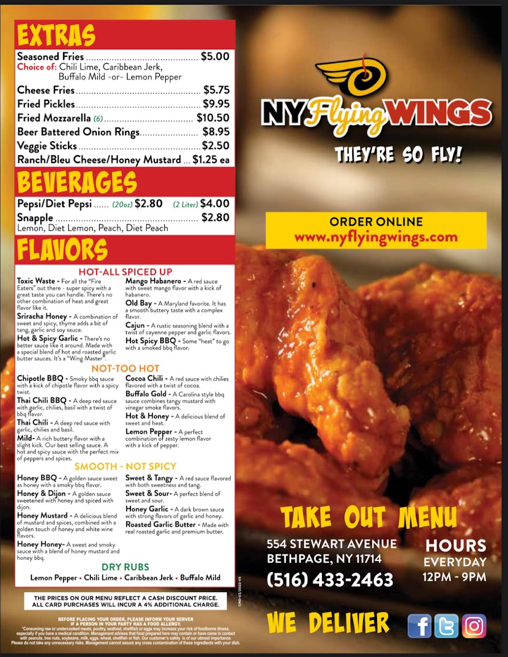 NY Flying Wings | 554 Stewart Ave, Bethpage, NY 11714, USA | Phone: (516) 433-2463