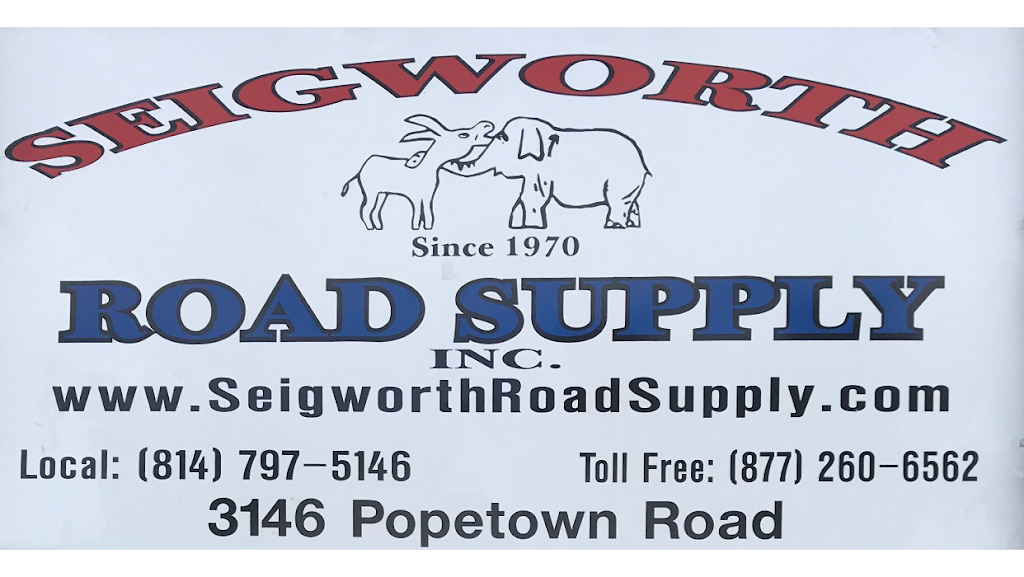 Seigworth Road Supply, Inc. | 3146 Popetown Rd, Knox, PA 16232, USA | Phone: (814) 797-5146