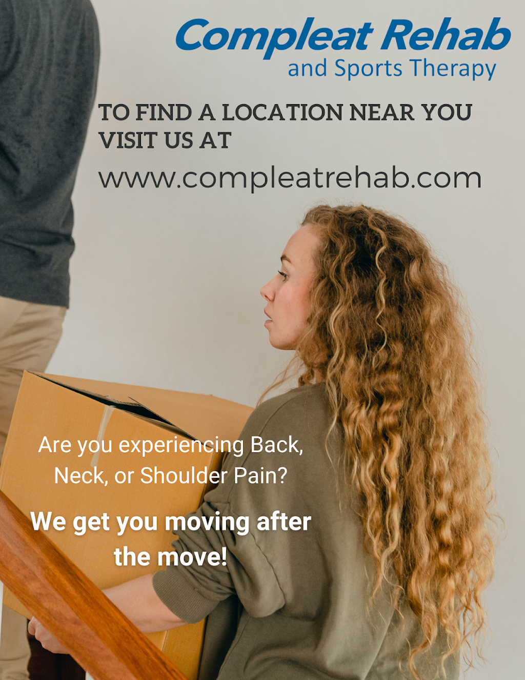 Compleat Rehab & Sports Therapy - Lincolnton Clinic | 1428 E Main St suite b, Lincolnton, NC 28092, USA | Phone: (704) 748-0516