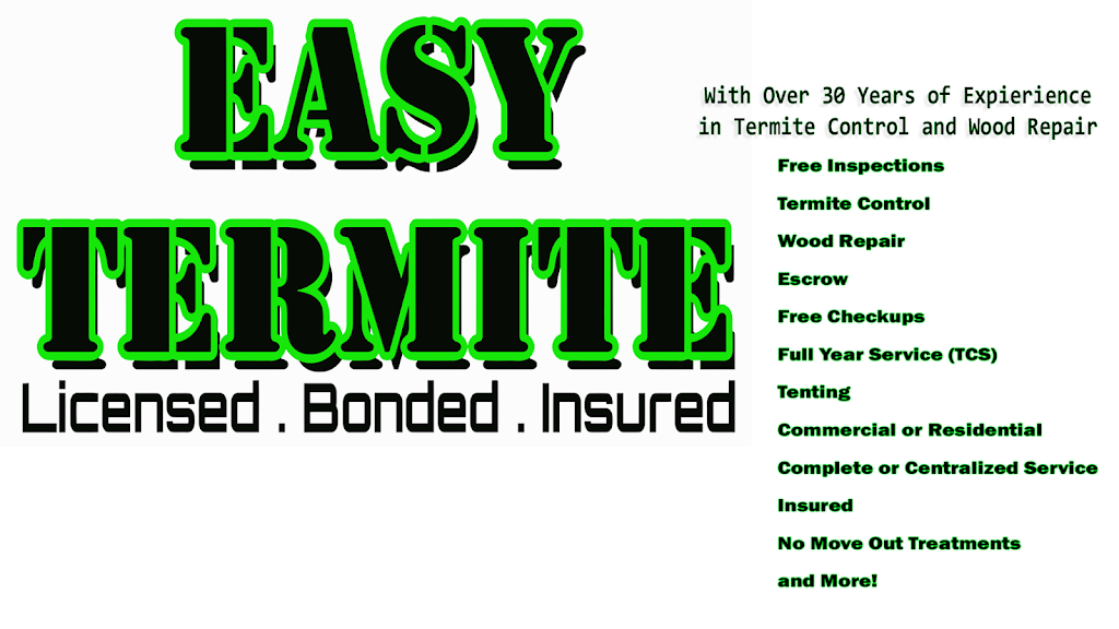 Easy Termite | 7534 Corbin Ave UNIT 3, Reseda, CA 91335, USA | Phone: (818) 893-3100