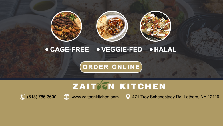 Zaitoon Kitchen | 471 Troy-Schenectady Rd, Latham, NY 12110, USA | Phone: (518) 785-3600