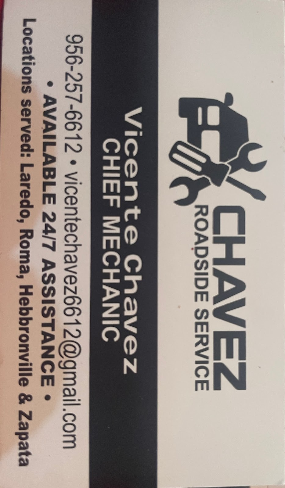 Chavez Roadside Service | 901 Ramireno Ave, Zapata, TX 78076, USA | Phone: (956) 257-6612