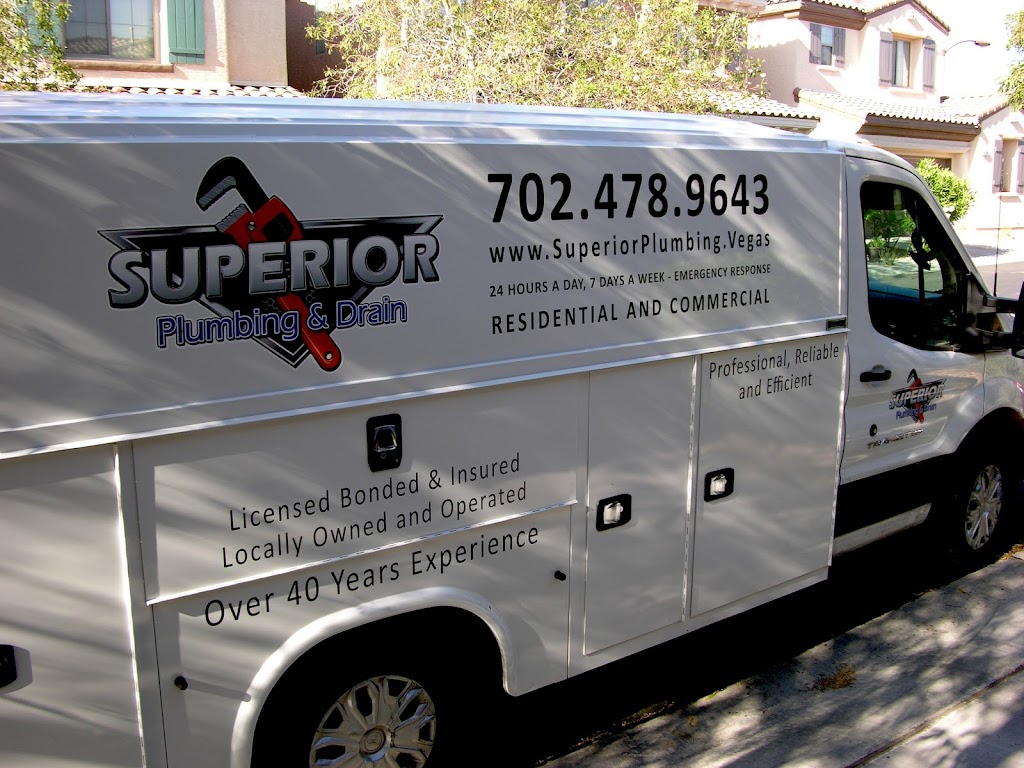 Superior Plumbing & Drain | 175 N Gibson Rd, Henderson, NV 89014, USA | Phone: (702) 478-9643