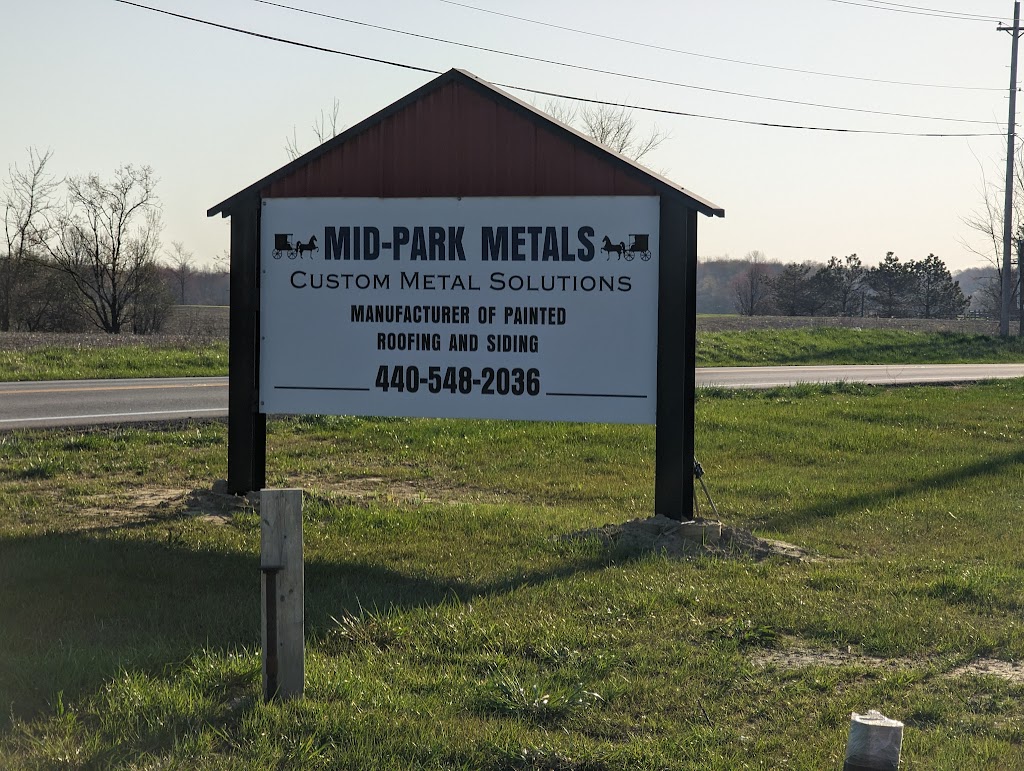 Mid Park Metals | 16675 Kinsman Rd, Middlefield, OH 44062, USA | Phone: (440) 548-2036