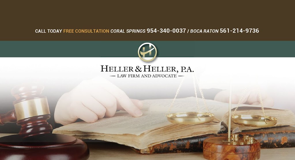 Heller & Heller, P.A. | 2929 N University Dr #103, Coral Springs, FL 33065, USA | Phone: (954) 340-0037