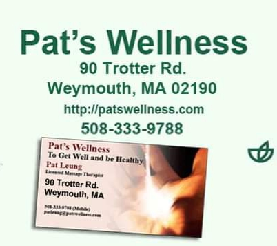 Pats Wellness | 90 Trotter Rd #405, Weymouth, MA 02190, USA | Phone: (617) 827-3314