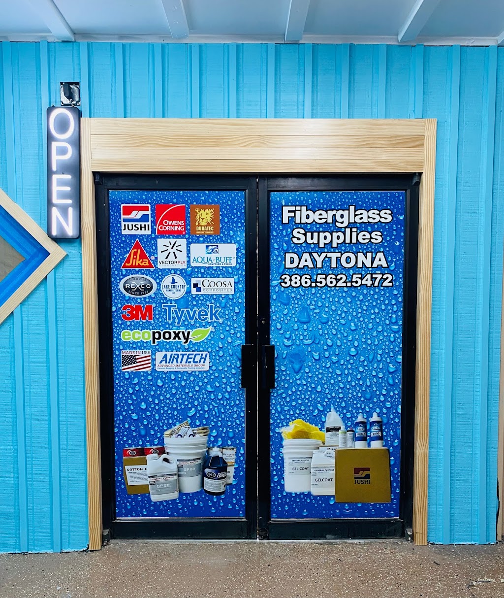 Fiberglass Supplies Daytona | 2987 Bellevue Ave P1 B10, Daytona Beach, FL 32124, USA | Phone: (386) 562-5472