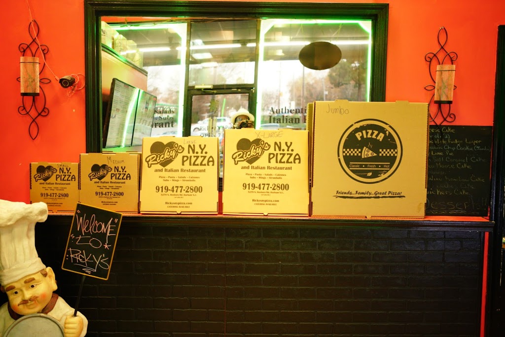 Rickys New York Pizza | 5279 N Roxboro St, Durham, NC 27712, USA | Phone: (919) 477-2800