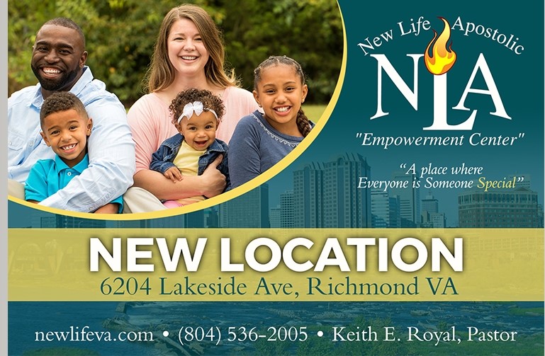New Life Apostolic Empowerment Center | 6204 Lakeside Ave, Richmond, VA 23228, USA | Phone: (804) 536-2005