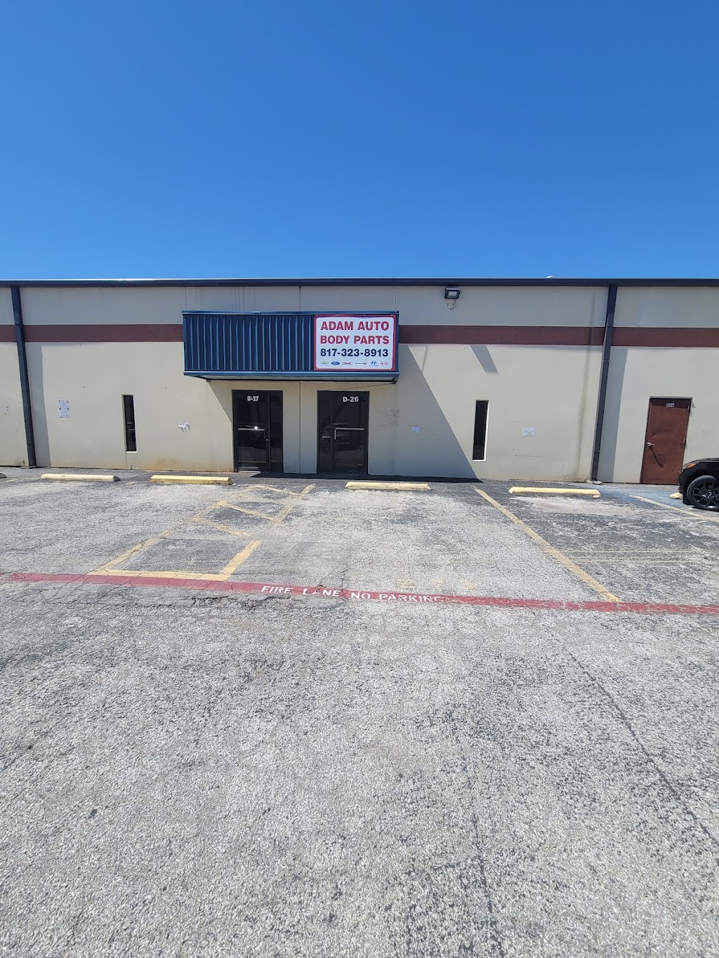 Adam Auto Body Parts | 2627 S Cooper St D26, Arlington, TX 76015 | Phone: (817) 323-8913