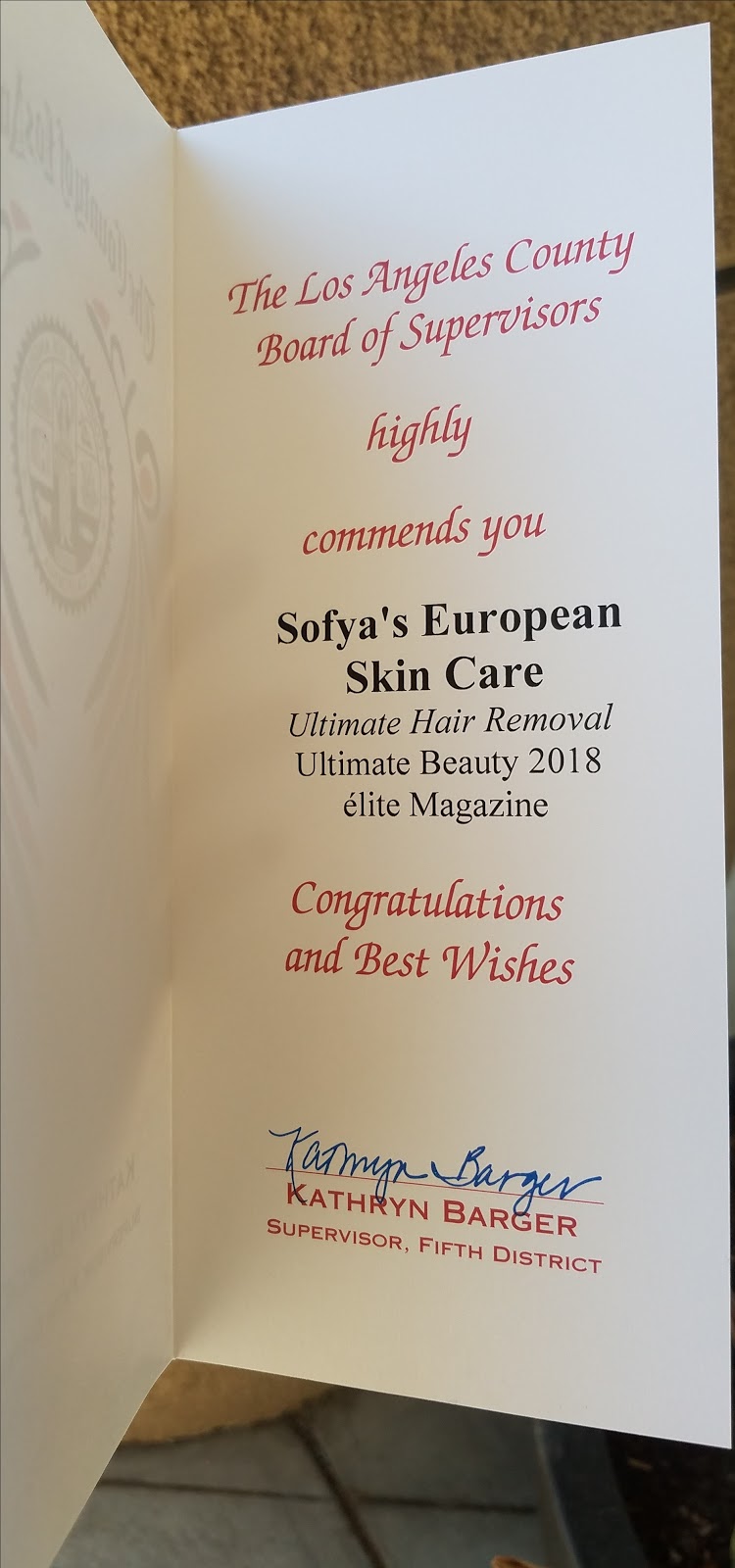 Sofyas European Skin Care | 18822 Soledad Canyon Rd, Santa Clarita, CA 91351, USA | Phone: (661) 424-1807