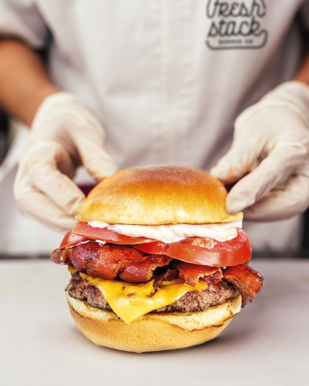 Fresh Stack Burger | Village Square, 20413 N Rand Rd Suite 108, Kildeer, IL 60074, USA | Phone: (847) 847-7223