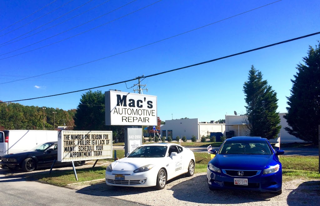 Macs Automotive Repair, LLC | 7535 Guinea Rd, Hayes, VA 23072 | Phone: (804) 642-2950