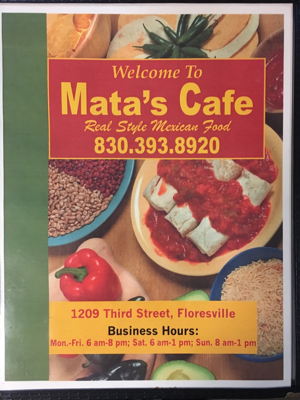 Matas Cafe | 1209 3rd St, Floresville, TX 78114, USA | Phone: (830) 393-8920