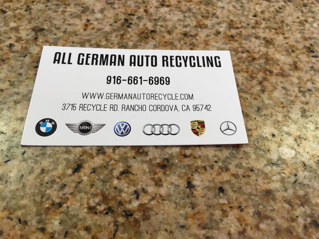 All German & Japanes Auto Recycling | 3715 Recycle Rd, Rancho Cordova, CA 95742 | Phone: (916) 661-6969