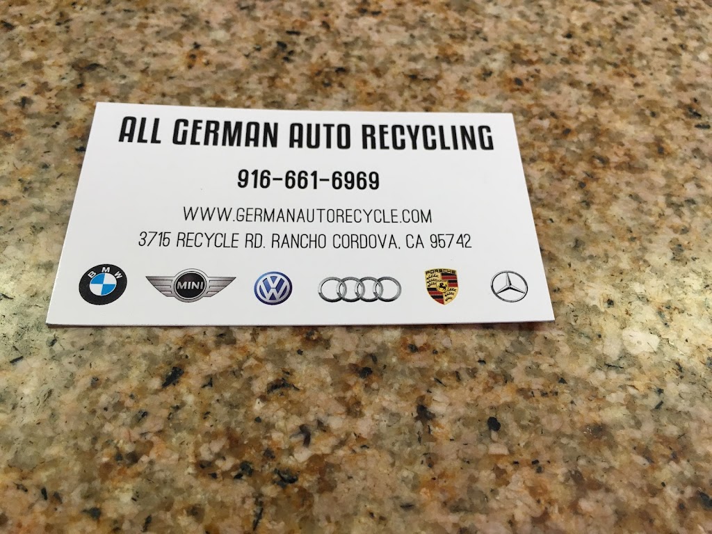 All German & Japanes Auto Recycling | 3715 Recycle Rd, Rancho Cordova, CA 95742, USA | Phone: (916) 661-6969