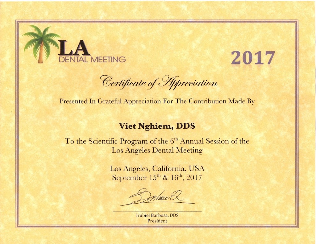 Viet Nghiem DDS | 12345 Westminster Ave, Santa Ana, CA 92703, USA | Phone: (714) 554-2288